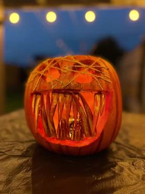 This years pumpkin. This year I’ve chosen to do horror instead of the classic scary-cute, did I nail it? #pumpkin #pumpkincarving #pumpkininspiration #jackolantern #scarypumpkin #halloween #halloween2022 #thisishalloween #trickortreat #halloweenishere #halloweeniscoming #halloweenathome #hallowee...